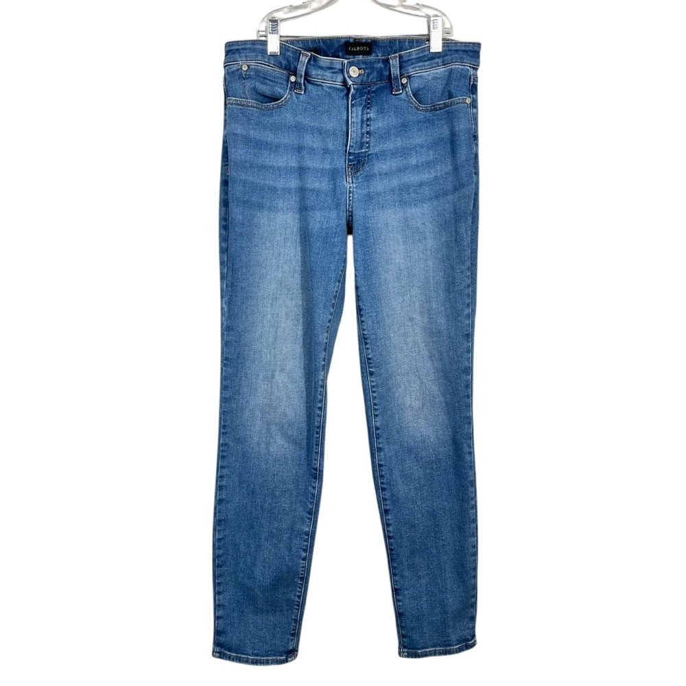 Talbots Women's Slim Ankle Crop Medium Wash Stretch Denim Jeans Casual 8 30